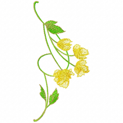 Flowers And Tree Embroidery Design 5 Flowers And Tree Embroidery Design 5